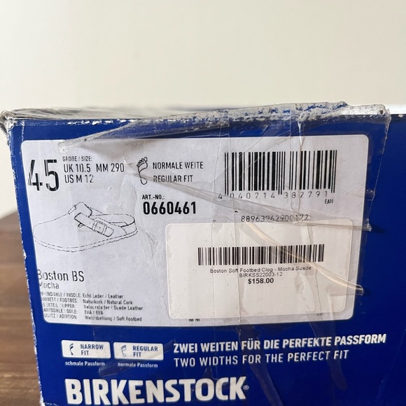 New Birkenstock Boston soft suede size 11 in men’s (45) - Picture 7 of 7